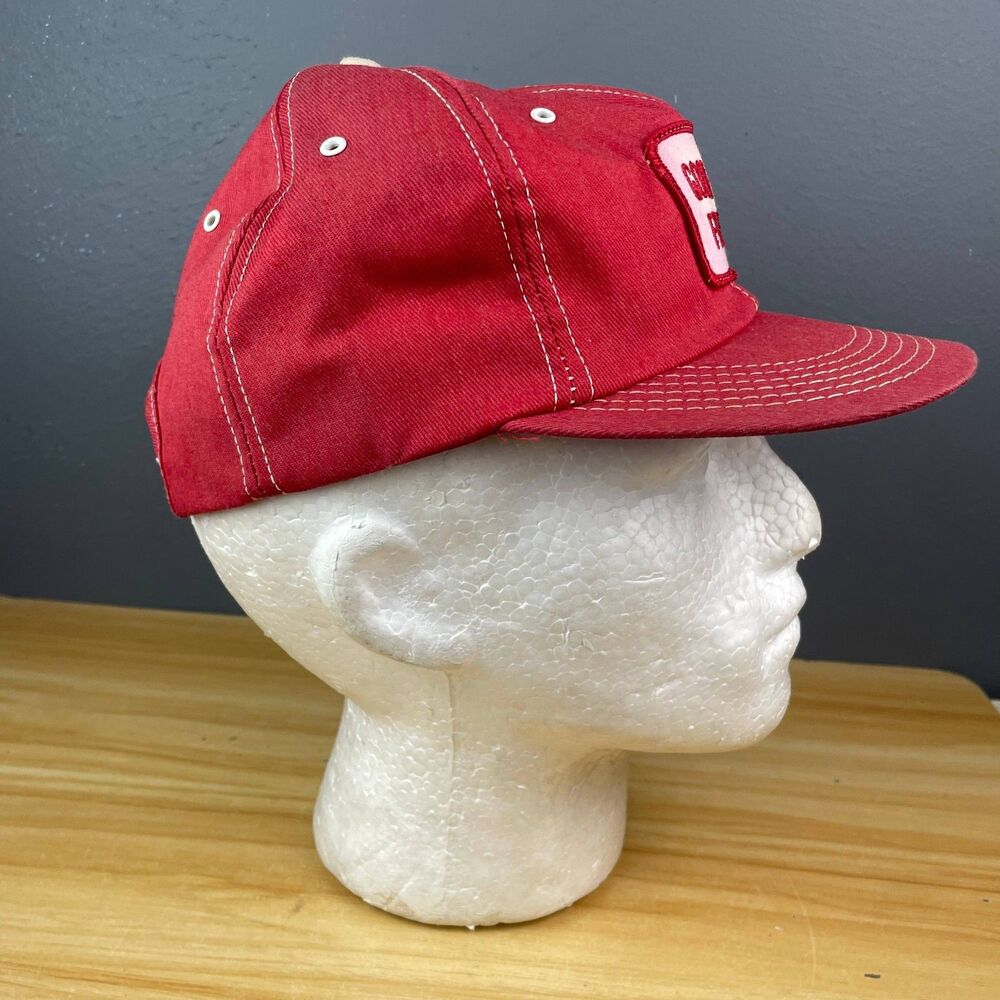 Good Hope Fertilizer Patch Hat Red Snapback Trucker Agriculture Farm Man Cap - Picture 5 of 7
